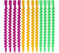 Baluue 20pcs Plastic Spiral Rollers, Hair Curlers Curling Perm Rod for Long Hair Perm Rods, Spiral Curls Styling Kit for Short Hair Perm Rods for Women Ladies Girls Salon