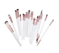 Baluue 20pcs Portable Makeup Brush Set for Foundation Concealer and Eye Shadows Brushes for Blending Contouring and Highlighting Essential Makeup Tool Kit for Beginners and Professionals