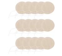 Baluue 20pcs Reusable Coffee Filter Cloth for Syphon Coffee Maker Round Beige Filter Cotton Practical Pot Supply for Home Brewing