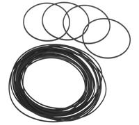 Baluue 20pcs Rubber Recorder Belts Cassette Player Replacement Tape Belts Square Cross-section Mixed for Recorders Dvd Drives Video Machines Smooth Rotation Noise Reduction