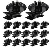 Baluue 20pcs Vintage Iron Candle Holder Clips Decorative Metal Candlestick Holders Reusable Fine Workmanship Christmas Party Table Candle Clips