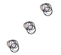 Baluue 21pcs Simple Hair Tie for Women and Girls Rubber Bands Black Grey Cameo Brown for Ponytails and Everyday Styles