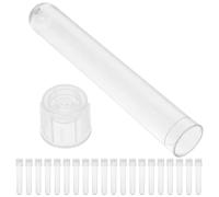 Baluue 24pcs 5ml Plastic Test Tubes with Sampling Vials for Cell Culture Laboratory Liquid and Powder Storage