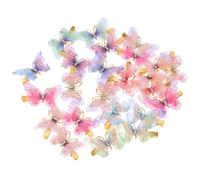 Baluue 24pcs Butterfly Hair Clips for Lightweight Mesh and Alloy Mini Barrettes with Versatile Styling for Back to School and Party Use