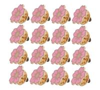 Baluue 24pcs Cute Cherry Blossom Brooch Pins Lapel Pins for Women Japanese Floral Design Enamel Finish Jacket Corsage Wedding Brooch Decorative Flower Badges for Clothes Backpacks Hats