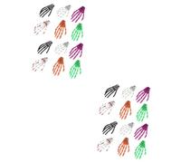 Baluue 24pcs Fluorescent Skeleton Hair Clips for Women Gothic Skull Hand Accessories for Halloween Parties Cosplay and Daily Use Eye-catching Hair Styling Tools