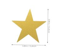 Baluue 24pcs Gold Star Cutouts Double-sided Glitter Paper Stars for Classroom Bulletin Boards Handmade Chinese Decorations for DIY Crafts Interactive Art Canvas for Multipurpose School