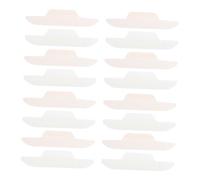 Baluue 24pcs Hat Sweat Liner Pads Ultra-thin Curve Shape Sweat Absorption Collar Protector for Public Speaking and Parties Made of Non-woven Fabric and Pe