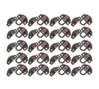 Baluue 24pcs Retro Mini Box Latch Hasps with Screws for Wooden Jewelry Boxes, Small Metal Buckle Locks for DIY Suitcase, Cabinet and Craft Projects, 1.2x1.1x0.5 Inches