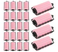 Baluue 24pcs Sponge Roller Soft Sponge Hair Curlers for Women No Heat Curling Accessories for Overnight Hairstyling and Long Hair Curling