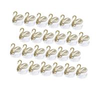 Baluue 24pcs Wedding Candy Boxes European Style Acrylic Sweet Favour Boxes with Unique Swan Shape, Good Texture and Not Easily Deformed, for Wedding Party Decorations
