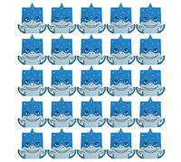 Baluue 25pcs Blue Shark Shape Paper Candy Boxes for Party Favour, Biscuit Packing and Candy Storage, for Shower and Holiday Celebrations