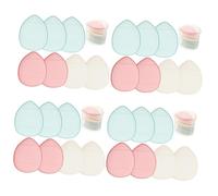 Baluue 28pcs Mini Makeup Puff Breathable Reusable Finger Powder Puff for Smooth Application Multi-coloured Cosmetic Tools for Foundation Concealer and Setting Makeup