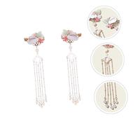 Baluue 2pcs Alloy Hair Stick Women Hairpin Tassel Hair Pins Buns for Girls Cute Accessories