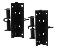 Baluue 2pcs Black Automatic Self-Closing Spring Hinges for Wood Doors Heavy Duty Concealed Door Closers Suitable for Interior Gates and Screen Porch Hardware