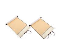 Baluue 2pcs Blank Chinese Calligraphy Paper Scrolls for Painting and Writing Half Raw Ripe Rice Paper with Water-Absorbing Texture for Ink Sumi Kanji and Watercolor Art Practice