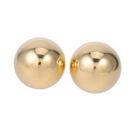 Baluue 2pcs Brass Baoding Balls Precision Weighted Hand Exercise Balls for Grip Strength Finger Dexterity Wrist Flexibility Training Portable Stress Relief Fitness Tool