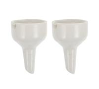 Baluue 2pcs Ceramic Filter Funnel High Durability Experiment Funnel for Laboratory Use Reusable and Easy to Clean Low Thermal Expansion for Chemical Applications