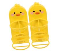 Baluue 2pcs Cute Wall-mounted Makeup Sponge Holder Makeup Puff Storage Rack for Organized Beauty Tools Easy Installation Practical and Stylish Design