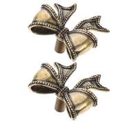Baluue 2pcs Door Handles Set Featuring Vintage Bowknot Brass Drawer Pulls with Easy Installation and Versatile Use, for Dresser and Wardrobe Cabinet Door Handles Brass, for Entryways