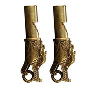 Baluue 2pcs Dragon Head Whistle Keychain Copper Emergency Whistles with Delicate Design, Easy to Blow and Carry, for Pet Dog Training and Hunting