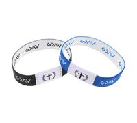 Baluue 2Pcs Elastic Bible Verse Bracelets for Women and Men - Christian Scripture Wristbands with Blue-White and Black-White Colors, Stretchable Spiritual Jewelry for Religious Events and