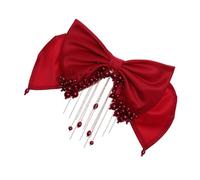 Baluue 2pcs Elegant Tassel Hair Bow Clip for Wedding Bride Birthday Party Unique Hair Accessory for Special Occasions