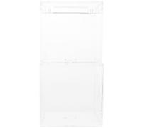 Baluue 2pcs Flip-top Storage Boxes 10cm Square Candy Organizer Display Case with Lid Dustproof Display Container for Wedding and Party Favors