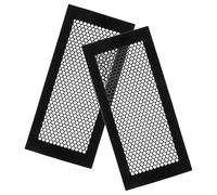 Baluue 2Pcs Floor Register Cover Flexible Silicone Vent Grille with Honeycomb Airflow Design Non-Slip Dust Guard for HVAC Ac Deflection and Moisture Management