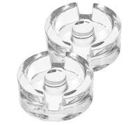 Baluue 2Pcs Glass Fermentation Weights for Wide Mouth Mason Jars Stable Lightweight Glass Pickling Stones Easy-grip Fermenting Lids for Kimchi Sauerkraut Preservation Jar Sealing