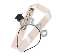 Baluue 2pcs Graduation Season Bachelor Hat Headbands Sash for Women's Fashion Graduation Supplies
