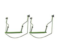 Baluue 2pcs Green Harmonica Holder Adjustable Neck Frame for 10-hole Mouth Organ Hands-free Support for Musicians during Practice and Performance