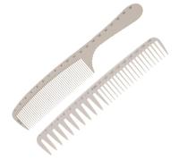 Baluue 2pcs Hair Cutting Combs with Scale for Hair Styling Projects and Barber Shops, Ergonomic Abs Material, Wide and Thin Teeth, Thin and Light Design, Convenient to Take