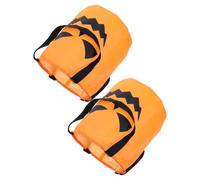 Baluue 2pcs Halloween Trick or Treat Tote Bags with Jack O Lantern Pumpkin Design, Foldable Lightweight Cloth with Reinforced Handle, Wide Opening for Candy Storage and Party Treats