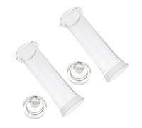 Baluue 2pcs High Borosilicate Specimen Bottles with Lid Thickened Sealing Vials for Laboratory Sample Storage Chemistry Experiments Wine Brewing and Essential Oil Preservation