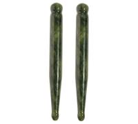 Baluue 2pcs Jade Gua Sha Tools for Deep Tissue Massage Natural Xiuyan Jade Acupuncture Pen for Face Relaxation for Reflexology and Self-care