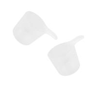 Baluue 2pcs Large Capacity Pet Food Measuring Scoops for Cat and Dog White Sturdy Feeder Spoons for Puppy and Adult Pet Food Scoop for Precise Portioning