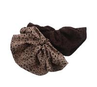Baluue 2pcs Leopard Print Large Scrunchies Elastic Hair Ties for Thick Hair Comfortable No-snag Ponytail Holders Fashionable Animal Pattern for Women Daily Use and Festivals