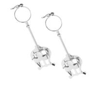 Baluue 2pcs Lightweight Trumpet Music Holder Sheet Stand with Strong Clamping Power for Clarinet Oboe Portable Lyre Clip for Marching Band Compact Design Fits Instrument Bags