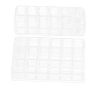 Baluue 2pcs Lip Gloss Organiser Makeup Organiser Tray Lipstick Storage Holder Strong Wear Break Resistance Texture