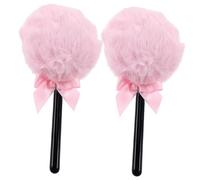 Baluue 2pcs Lollipop Powder Puff Makeup Puff for Loose and Mineral and Washable Velour for Easy Application for Women Beauty Routine and Giving