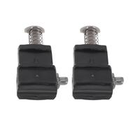 Baluue 2pcs Luggage Handle Lock Buckle Clips Suitcase Handle Lock Hasp Black Plastic Metal Spring Loaded Clasp for Suitcases Luggage Travel and Random Color