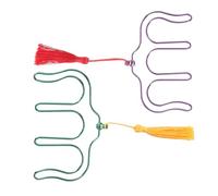 Baluue 2pcs Metal Music Book Clips with Tassel Shape Page Holders for Sheet Music and Guitar Tabs and Students