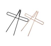 Baluue 2pcs Metal Music Sheet Clips with Rose Gold and Black Finish, Practical Score Holders for Piano Books, Sturdy Memo and Note Clamps for Musician Reading Accessories