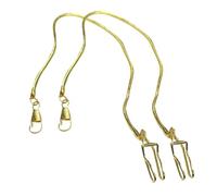 Baluue 2pcs Metal Pocket Watch Chain Replacement Hanging Chain Buckle for Men Suit Watch Accessory Costume Prop Party Halloween Decor