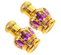 Baluue 2pcs Ml Glass Roller Ball Bottle for Perfume Oils and Attar Refillable, round Oil Roller Bottle the Go and Daily Commute Use in Elegant Distinction Style
