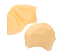 Baluue 2pcs Monk's Headgear Bald Cap Kit Latex Bald Cap for Women Men Adult and Boys and Girls Halloween