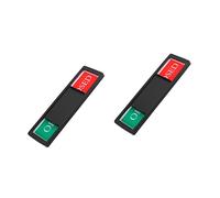 Baluue 2pcs Open Closed Privacy Indicator Signboard Magnetic Sliding Door Sign for Restroom Office Conference Use Non-scratch and Subtle Design for Home and Business Decor