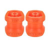 Baluue 2pcs Orange Liquid Bottle Funnel Adapter for Soap Dispenser Refill, Leak-proof Transfer Tool for Shampoo and Conditioner Bottles, Home Kitchen Filling Funnel