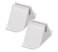 Baluue 2pcs Plastic Fence Holder Base for Small Garden Fences with Fixing Holes on Both Sides Sturdy and Easy to Install for Lawn and Garden Use